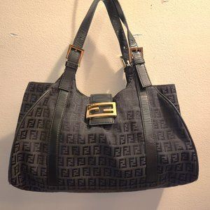 AUTHENTIC Fendi  Bag Authentic Vintage Fendi Zucca Shoulder Bag - PRE=OWNED